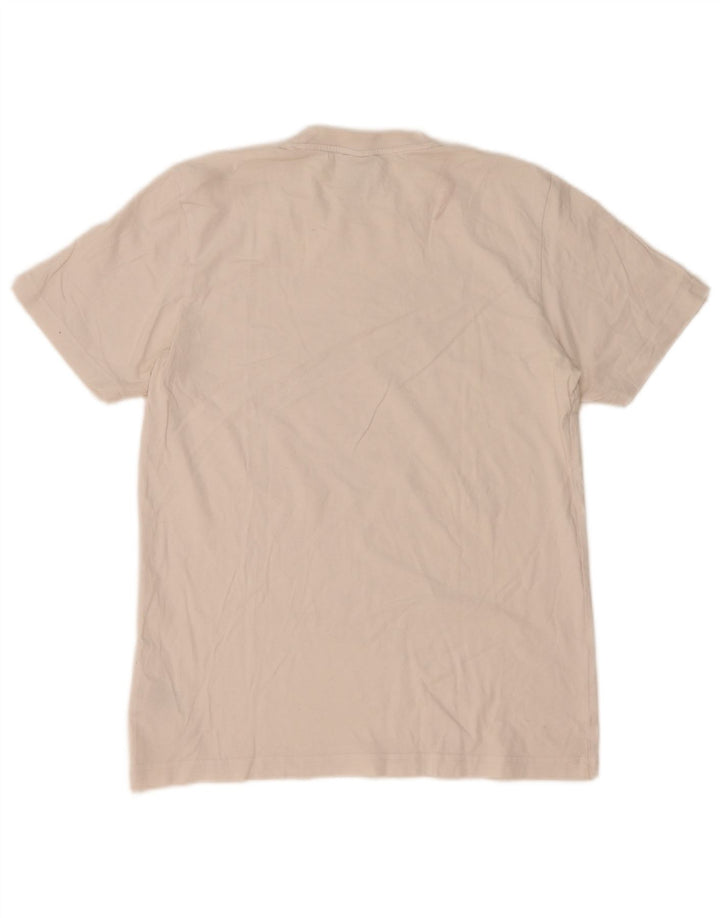 T-shirt grafica da uomo Adidas Top in cotone bianco medio