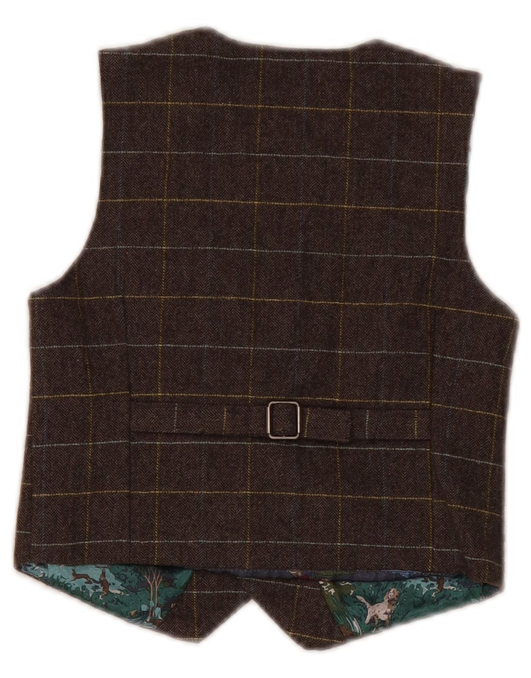 Gilet da bambino Monsoon 5-6 anni in lana a quadri marrone