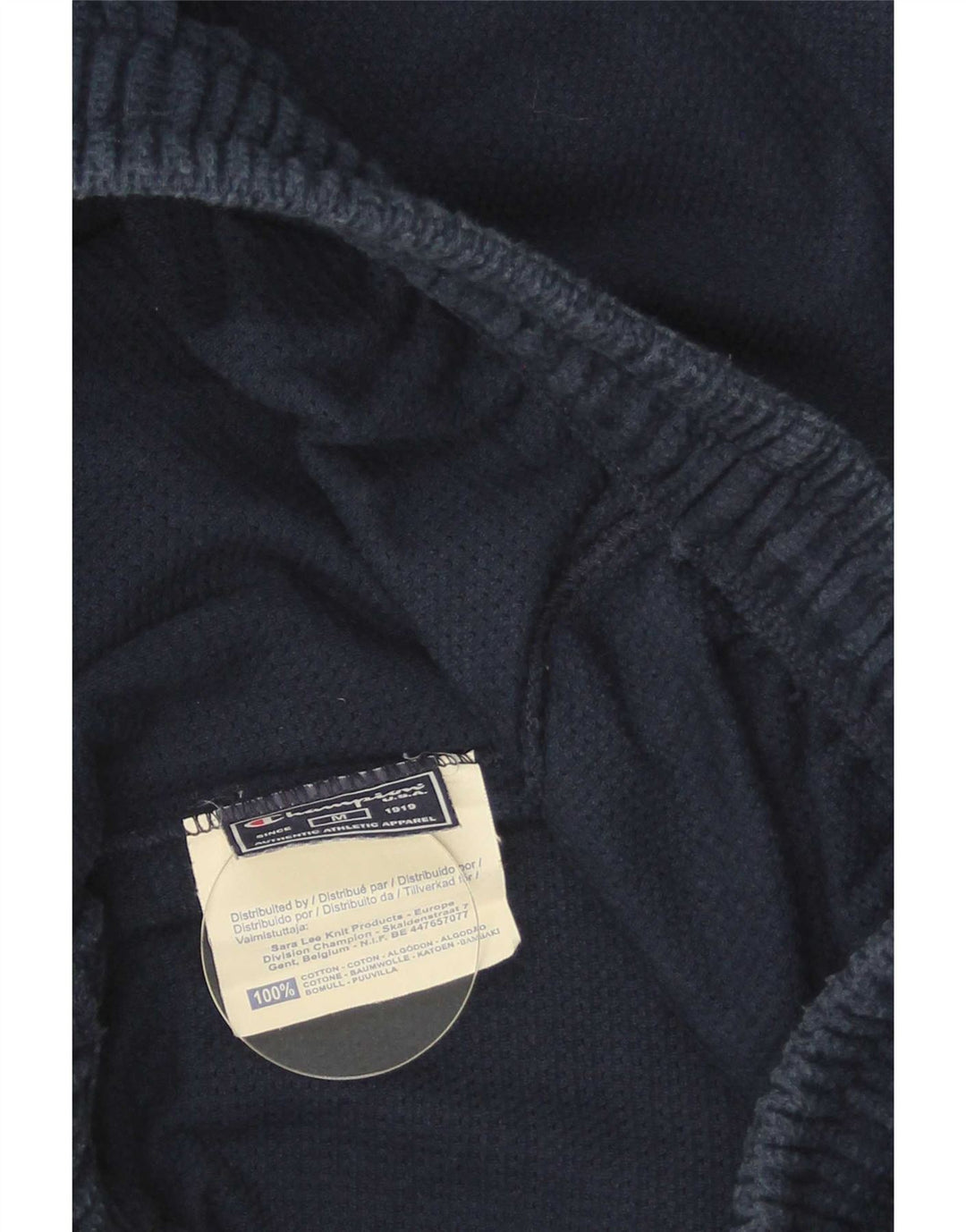 Pantaloncini sportivi grafici da uomo Champion cotone medio blu navy