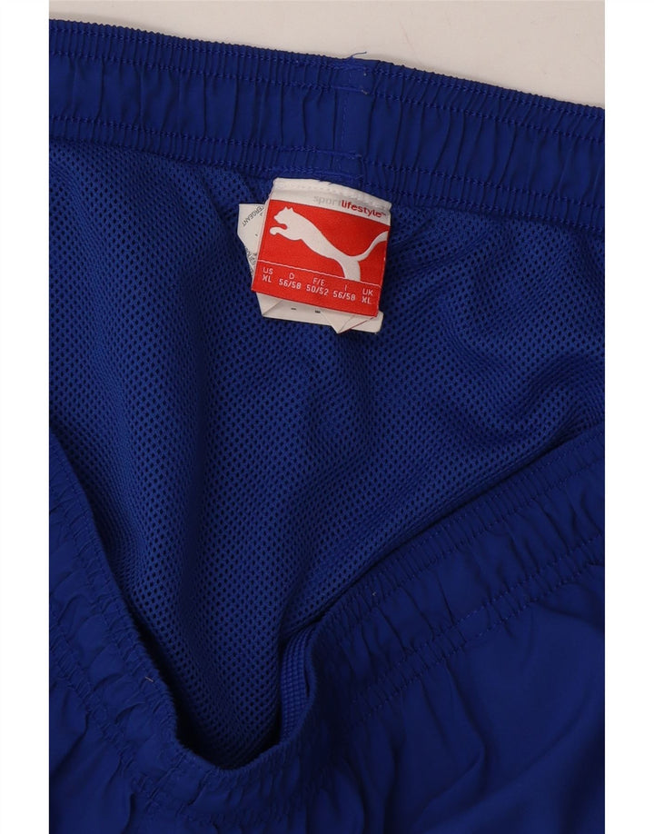PUMA Mens Graphic Sport Shorts XL Blue Polyester Vintage Puma and Second-Hand Puma from Messina Hembry 