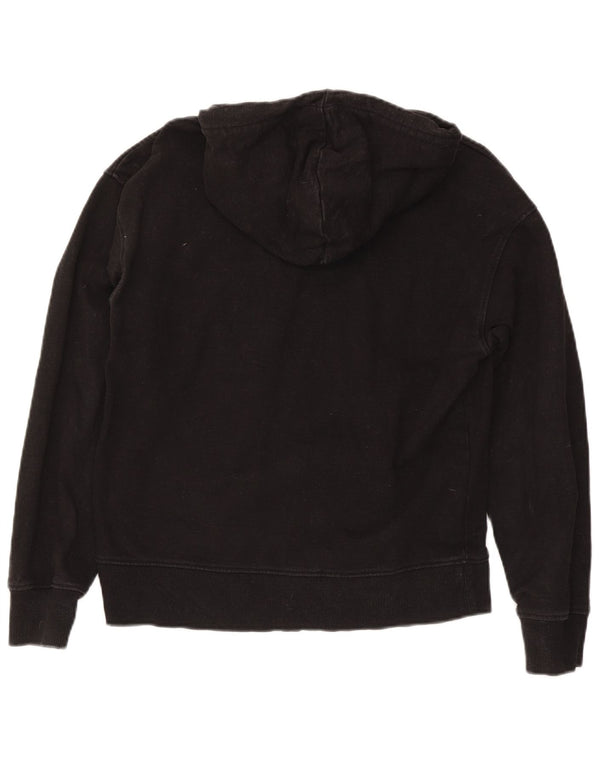 Maglione con cappuccio da donna Calvin Klein Jeans UK 16 grande cotone nero