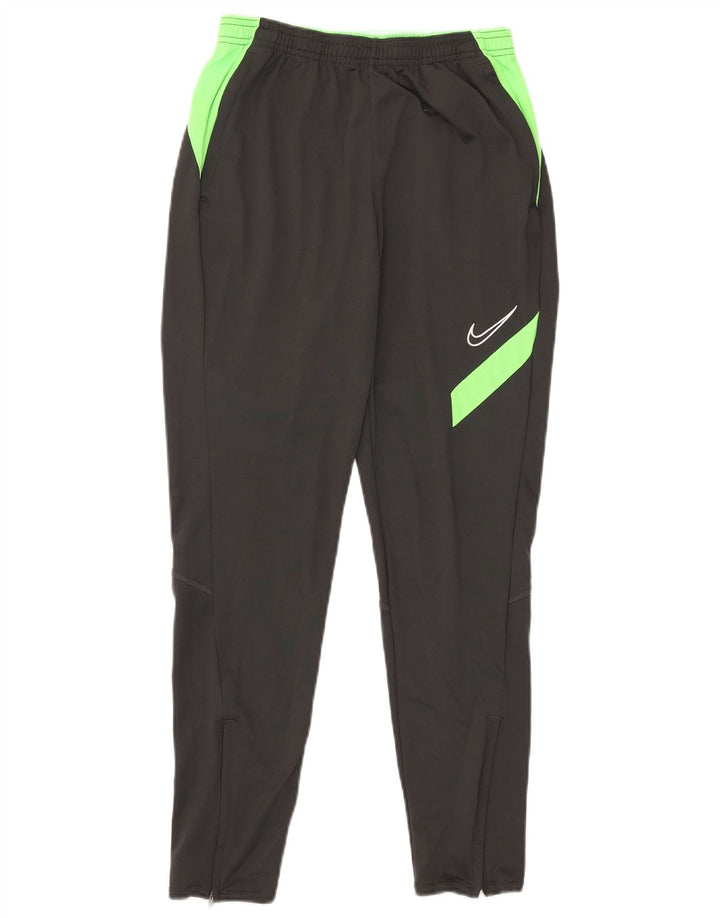 Pantaloni da tuta Nike Dri Fit da uomo, piccoli, in poliestere color block grigio