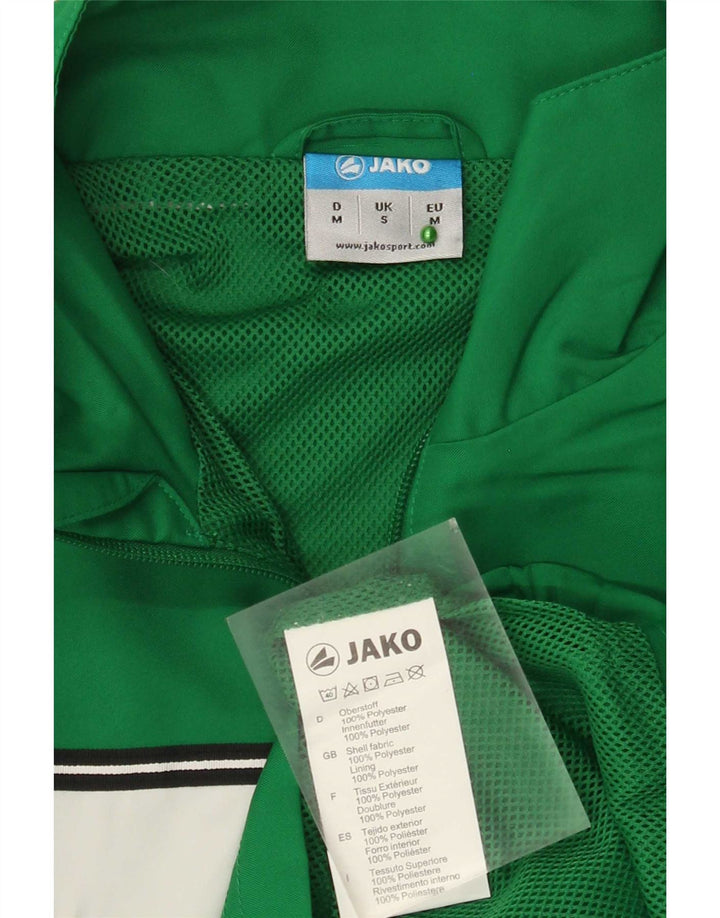 Giacca da ginnastica da uomo Jako piccola in poliestere color block verde