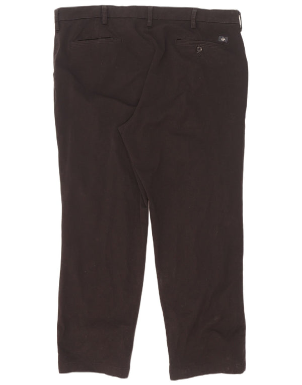 Dockers Mens Slim Chino Trousers W42 L30 Brown Cotton