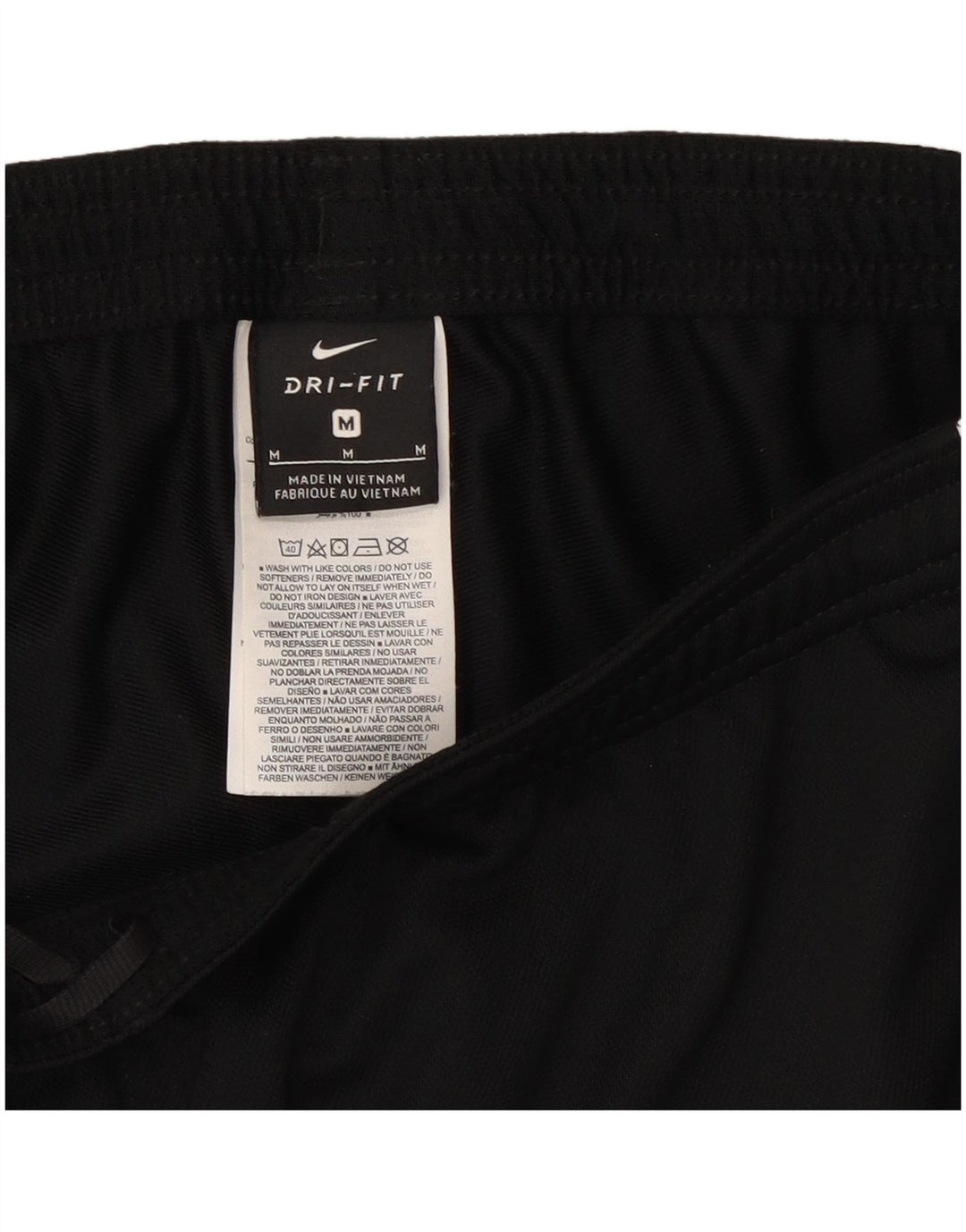 Pantaloni da tuta Nike Dri Fit da uomo, poliestere color block medio nero