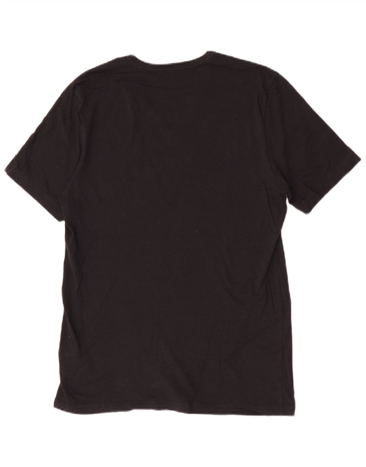 T-shirt da uomo Hugo Boss Top in cotone nero medio
