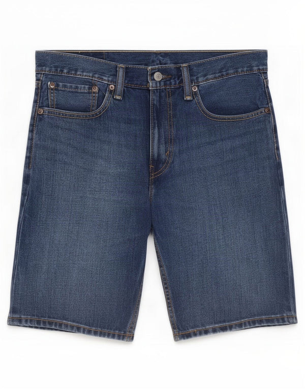 Pantaloncini di jeans Levi's 502 da uomo W32 in cotone blu medio