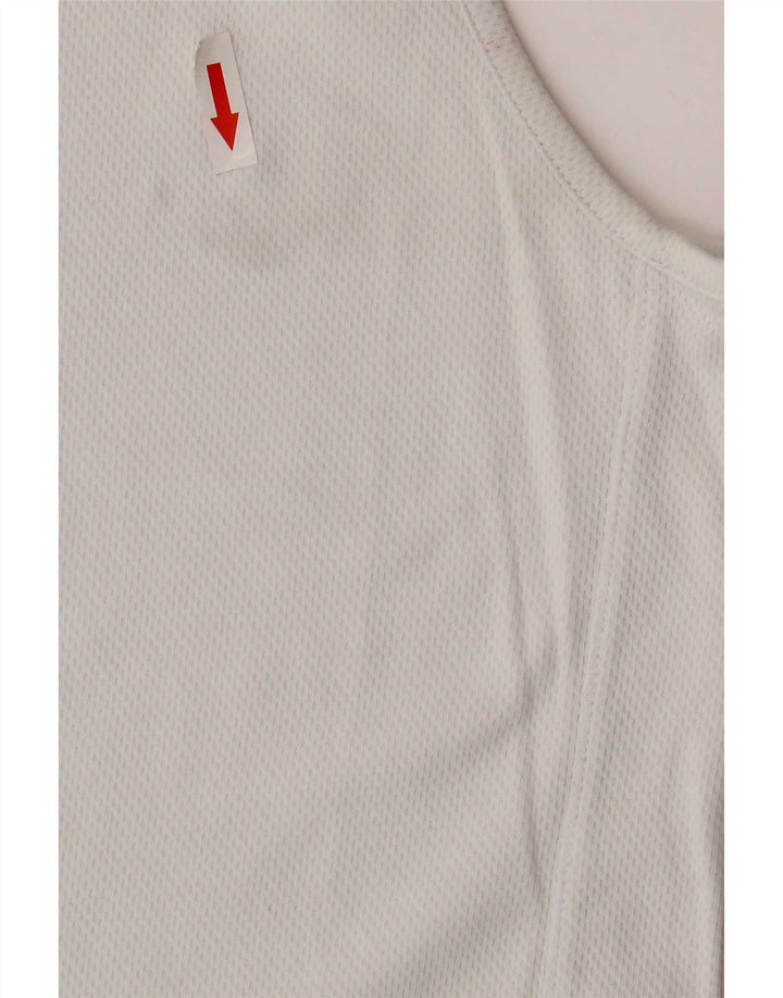 Canotta Jordan Dri Fit da uomo piccola in cotone bianco