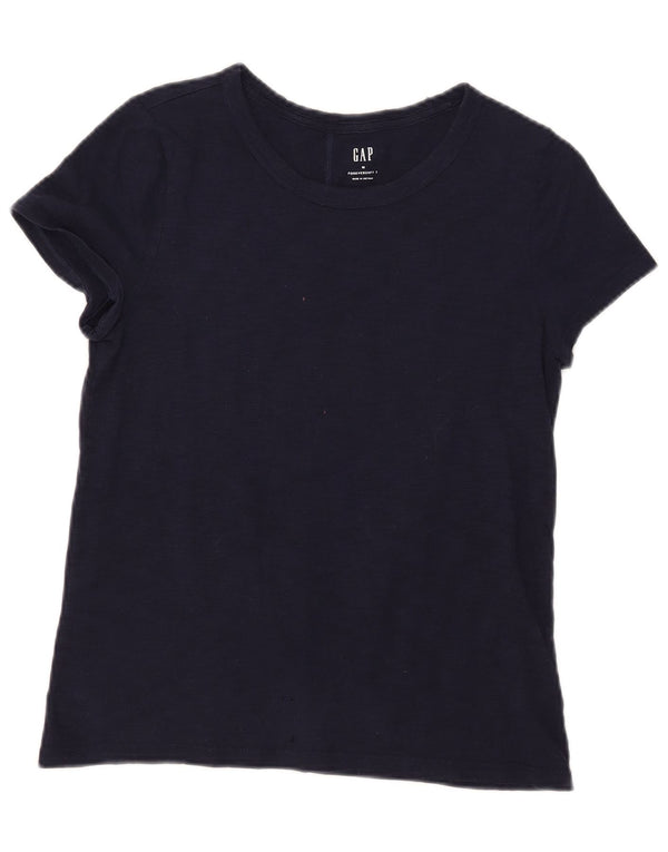 Gap T-shirt da donna Top UK 12 medio blu navy cotone