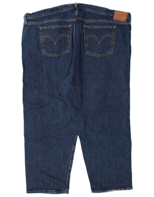 Levi's Donna 501 Jeans Cropped US 22 2XL W44 L25 Cotone Blu