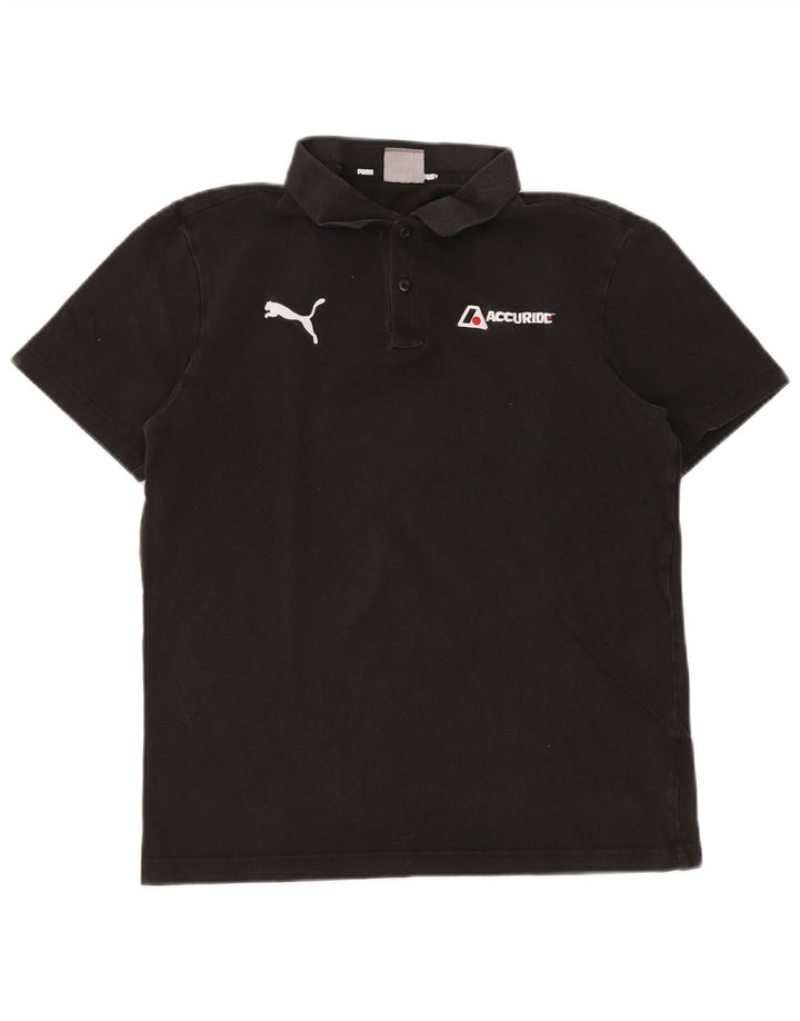 Polo PUMA da uomo in cotone nero medio