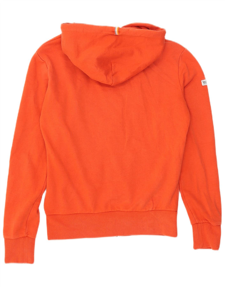 Maglione con cappuccio e zip da uomo Superdry piccolo in cotone arancione