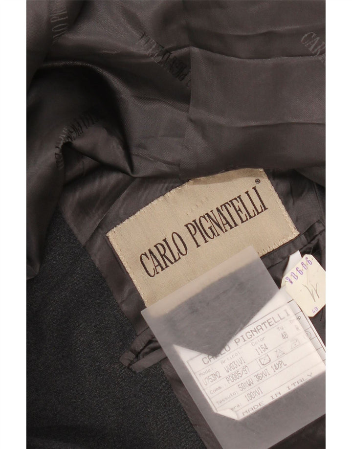 Giacca blazer a 4 bottoni lunga da uomo Carlo Pignatelli IT 48 Grigio medio