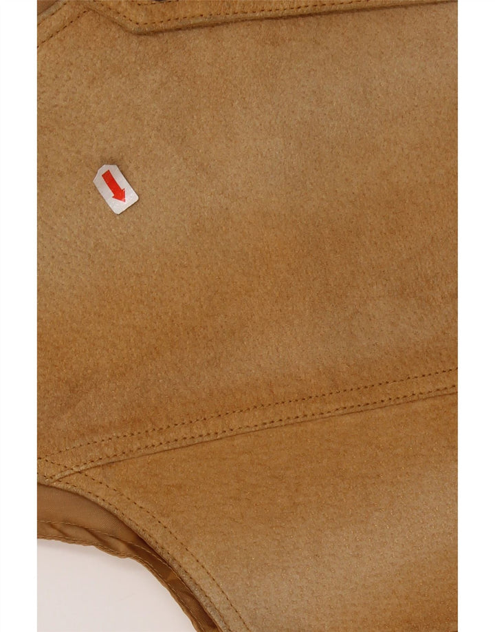 Gilet Uomo Camoscio VINTAGE IT 44 XS Pelle Marrone