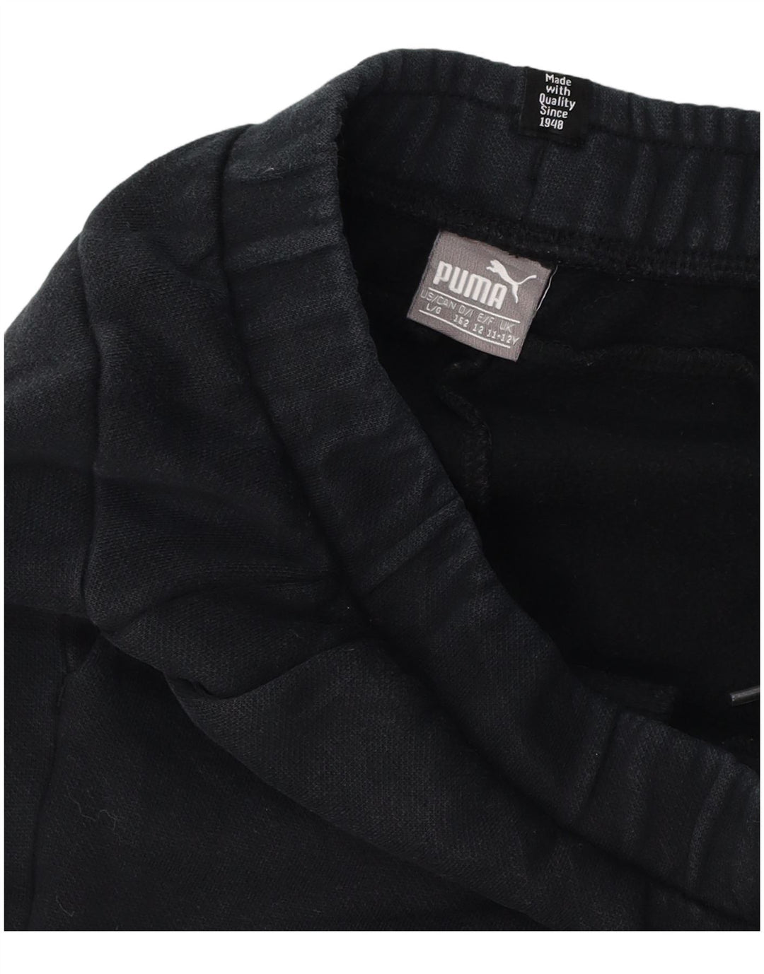 Pantaloni da tuta con grafica Puma da ragazzo, pantaloni da jogging, 11-12 anni, neri