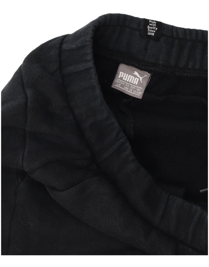 Pantaloni da tuta con grafica Puma da ragazzo, pantaloni da jogging, 11-12 anni, neri