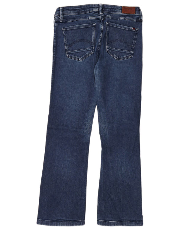 Tommy Hilfiger Womens Mid Rise Bootcut Jeans W32 L26 Blue Cotton