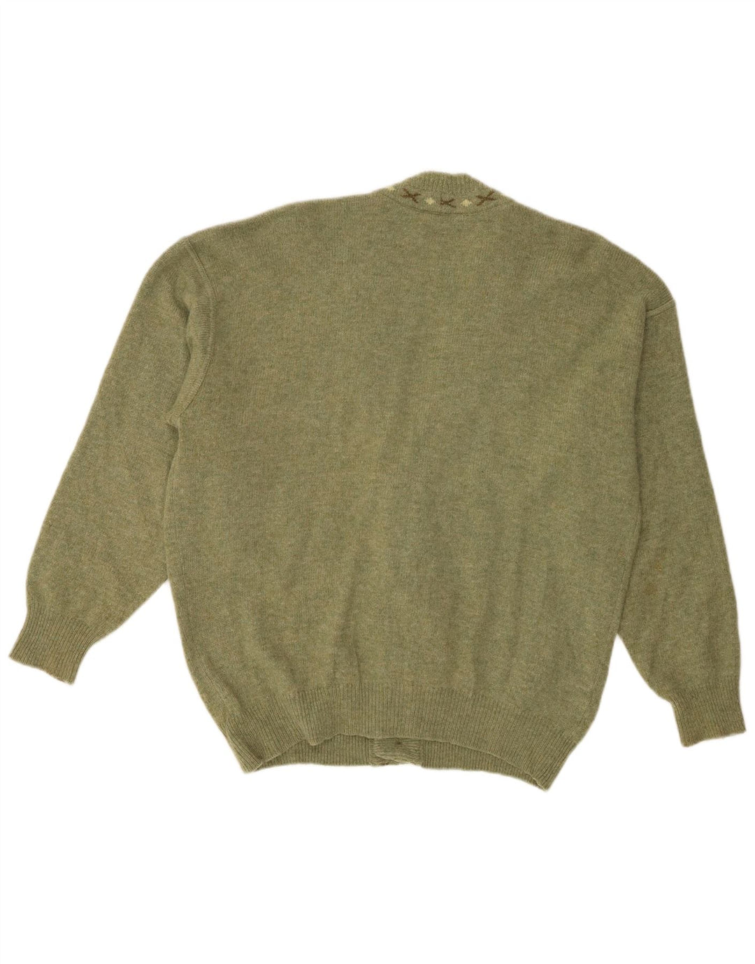 Maglione cardigan da uomo Baroni IT 48 Verde medio Argyle/Diamante