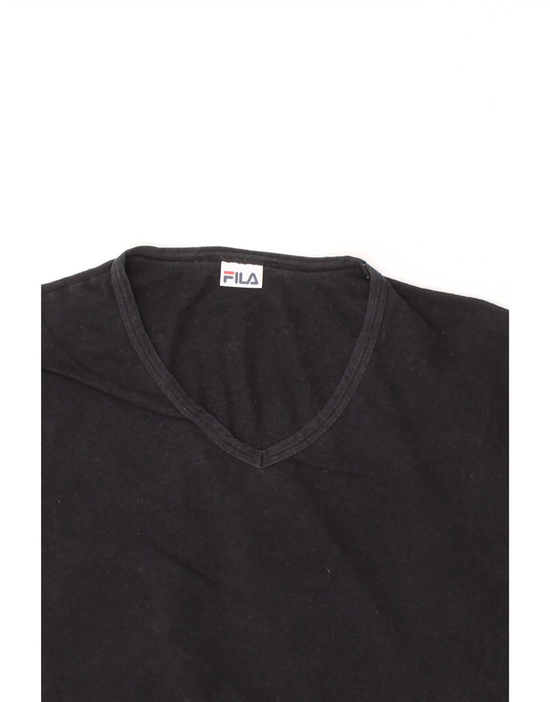 FILA Mens T-Shirt Top Medium Black Vintage Fila and Second-Hand Fila from Messina Hembry 