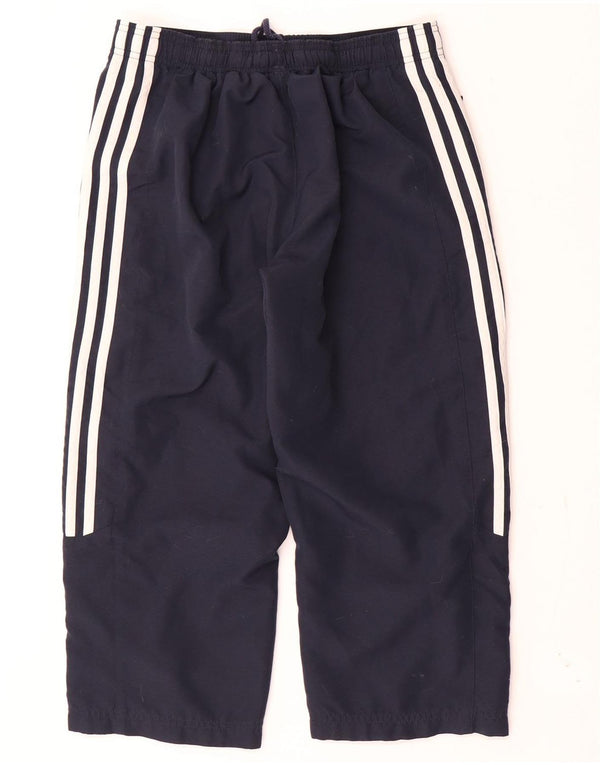 Pantaloni da tuta Adidas Capri da donna UK 10 Small Poliestere blu navy
