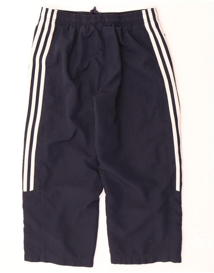 Pantaloni da tuta Adidas Capri da donna UK 10 Small Poliestere blu navy