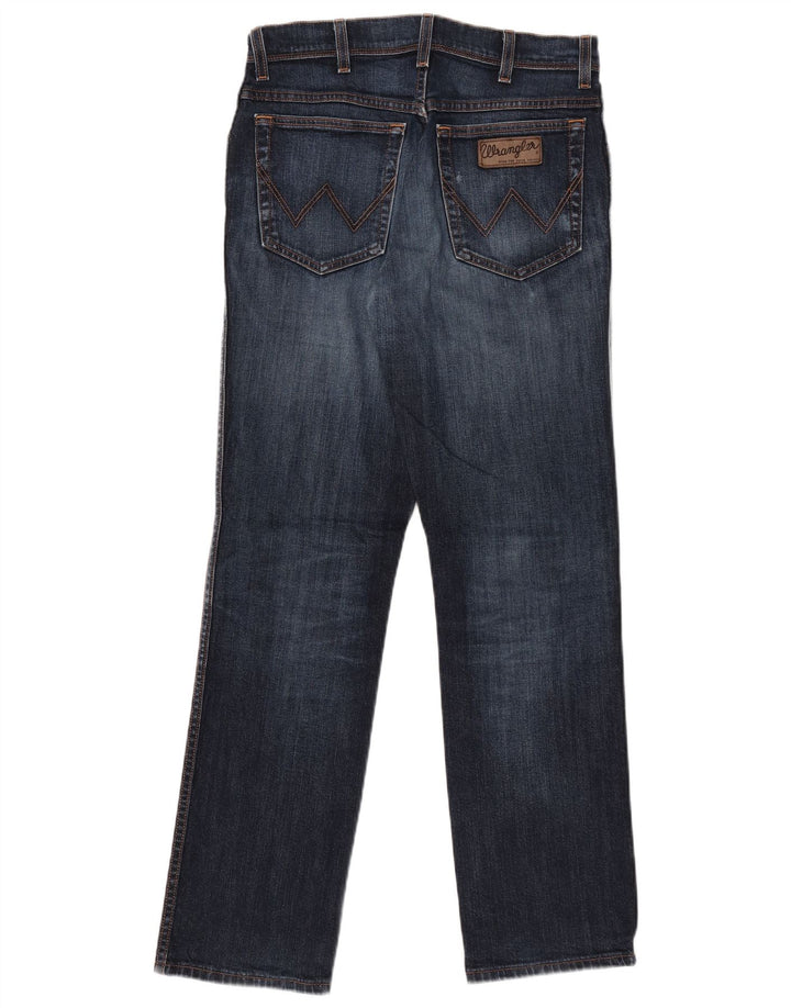 WRANGLER Jeans dritti elasticizzati Texas da uomo W32 L32 cotone blu