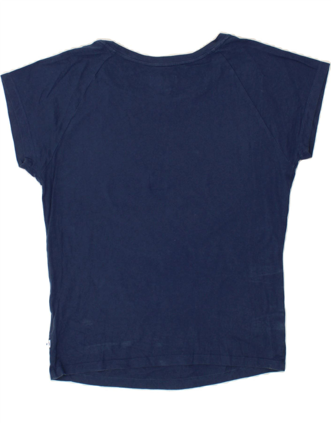 ADIDAS Womens Graphic T-Shirt Top UK 8 Small Navy Blue Vintage Adidas and Second-Hand Adidas from Messina Hembry 