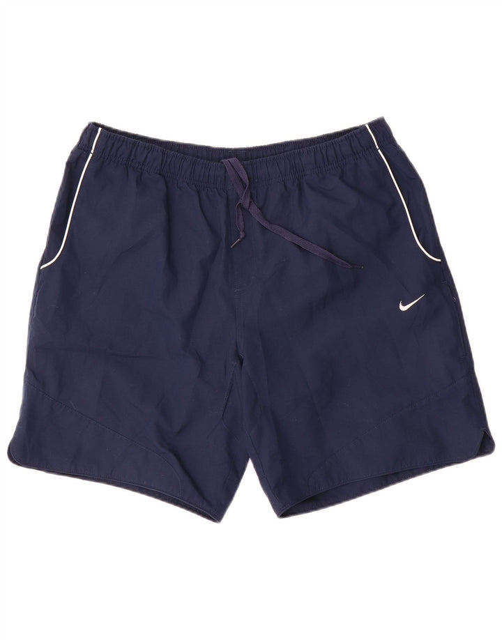 Pantaloncini sportivi da uomo Nike Large in poliestere blu navy