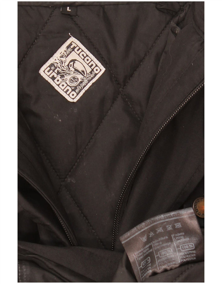 Giacca da uomo con cappuccio Tucano Urbano UK 40 Large Nero Poliestere