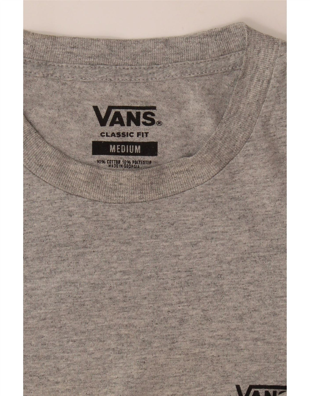 VANS Mens Classic Fit Graphic T-Shirt Top Medium Grey Cotton Vintage Vans and Second-Hand Vans from Messina Hembry 