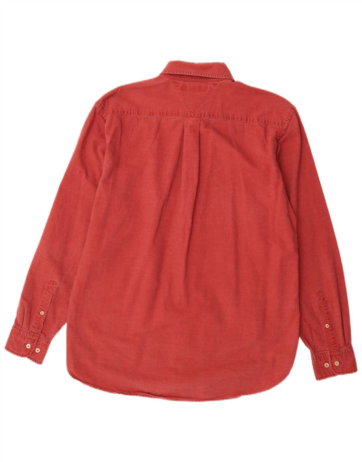 Camicia da uomo Tommy Hilfiger in cotone rosso medio