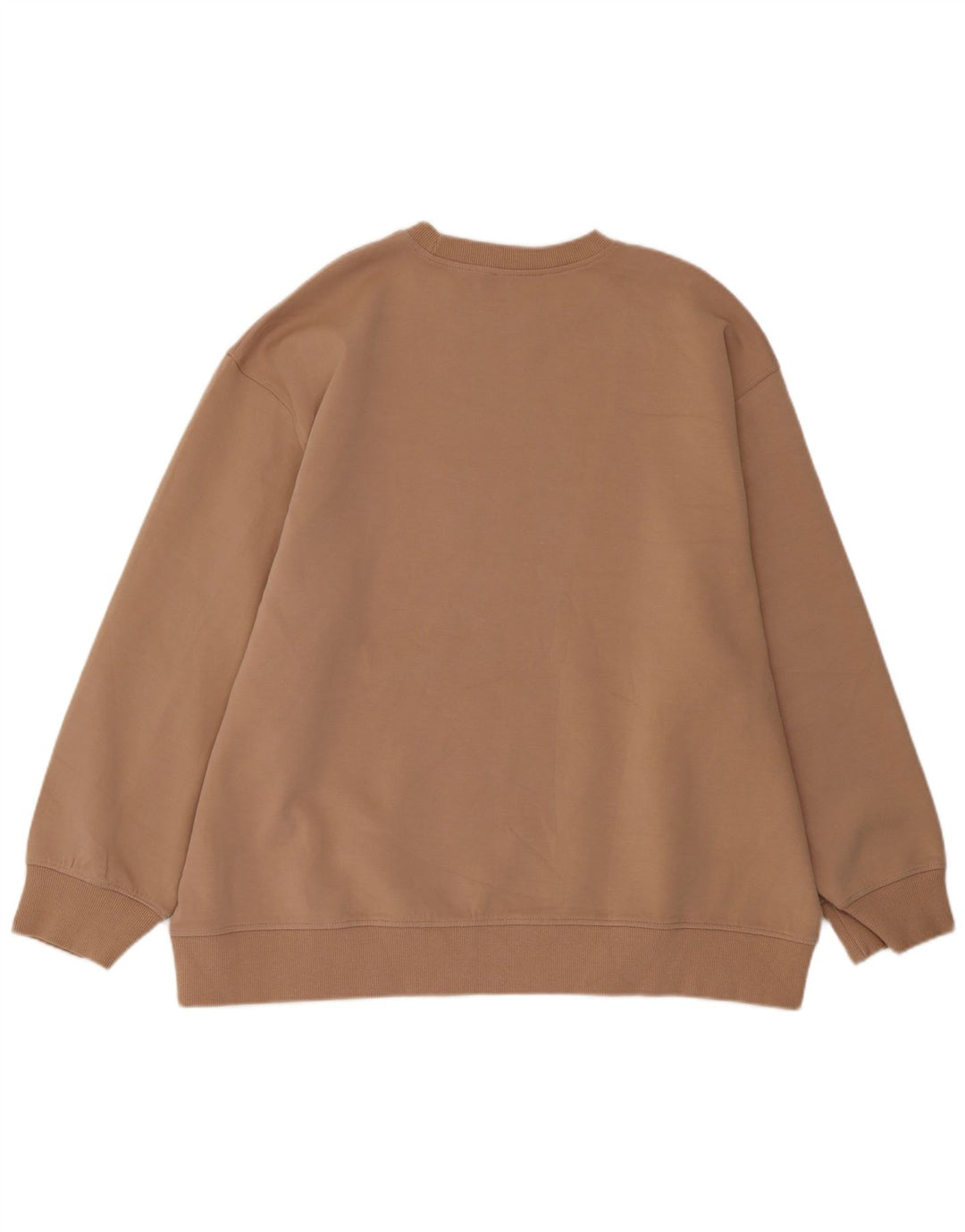 Felpa oversize da donna Zara UK 14 Cotone beige medio