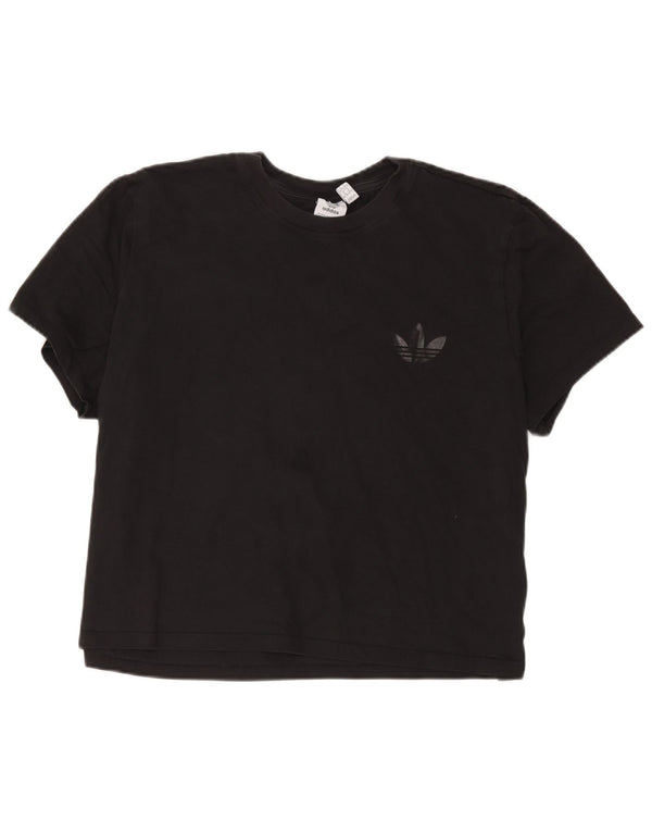 T-shirt grafica da donna Adidas Top UK 18 XL cotone nero