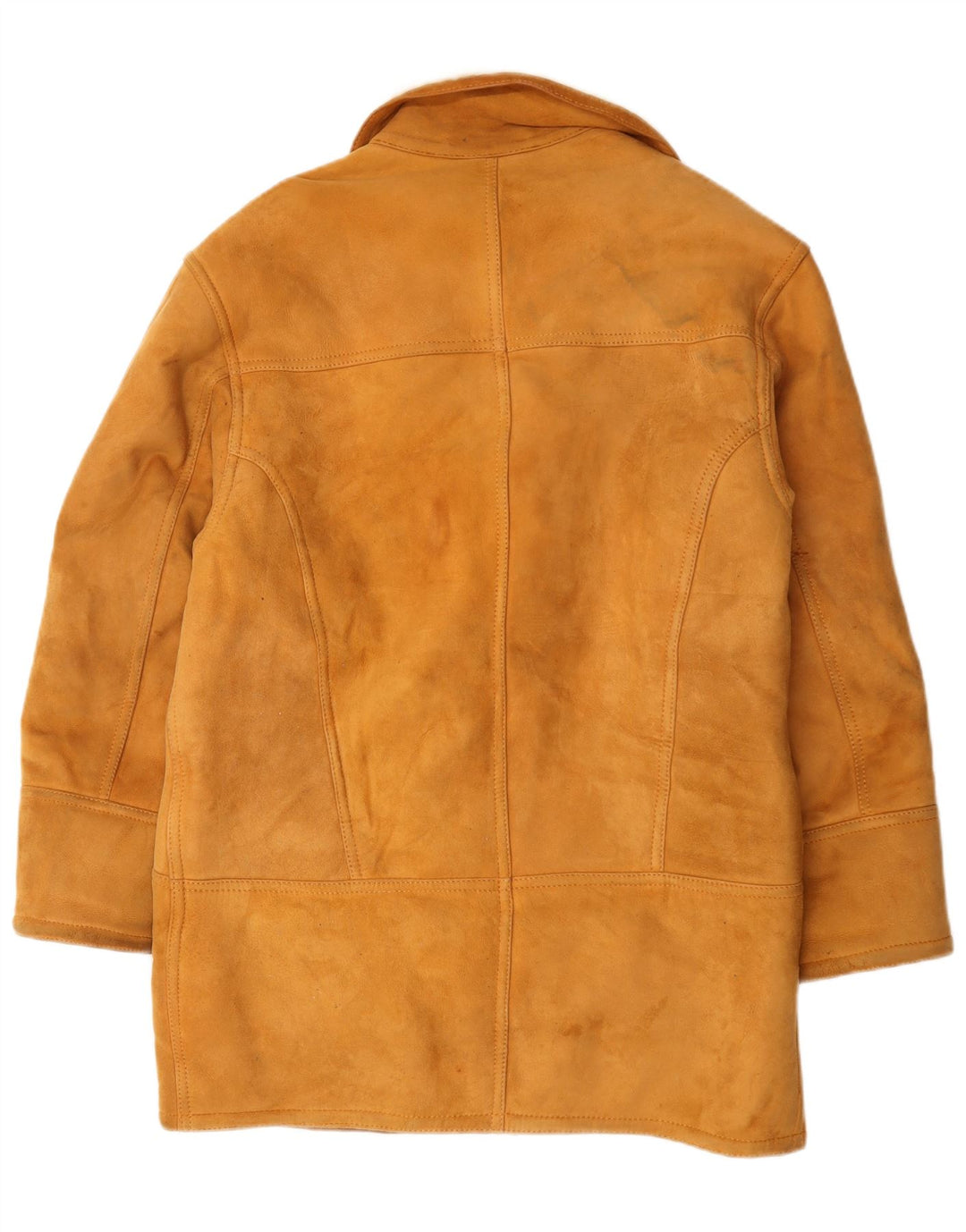 Cappotto vintage in shearling da uomo IT 48 in pelle beige medio
