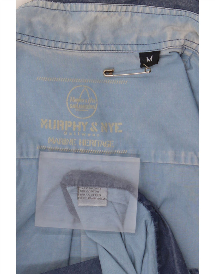 Camicia da uomo Murphy & Nye in cotone blu medio
