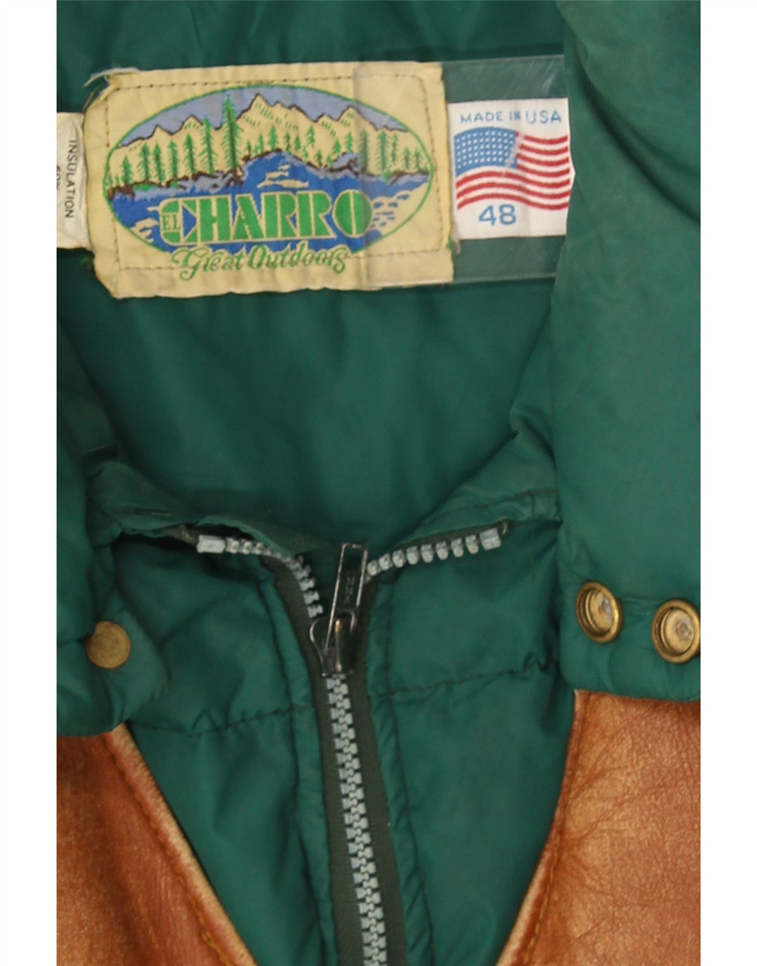 Giacca imbottita da uomo Charro IT 48 Colorblock verde medio