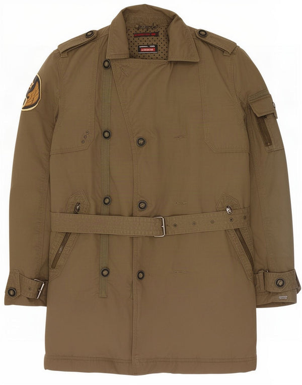 Cappotto imbottito militare da uomo Levi's UK 38 cotone kaki medio