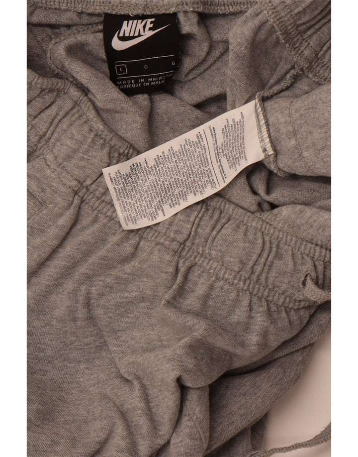 Pantaloncini sportivi da uomo NIKE grandi in cotone grigio