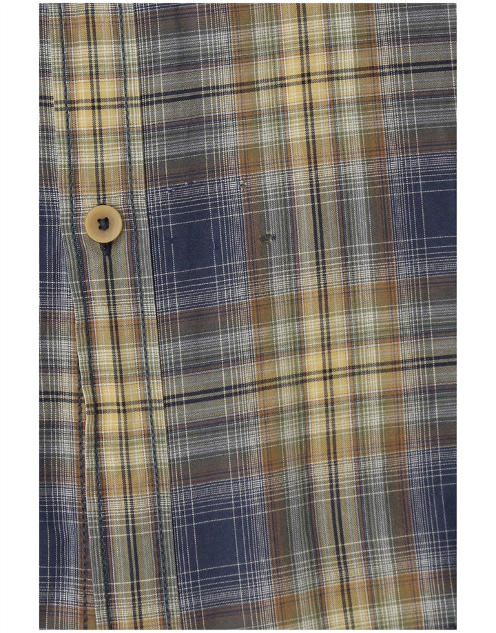 CAMEL ACTIVE Camicia da uomo a maniche corte vestibilità regolare XL blu a quadri