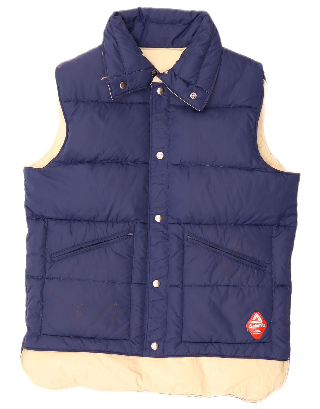 Gilet imbottito reversibile da uomo Dolomite UK 38 medio cotone blu navy