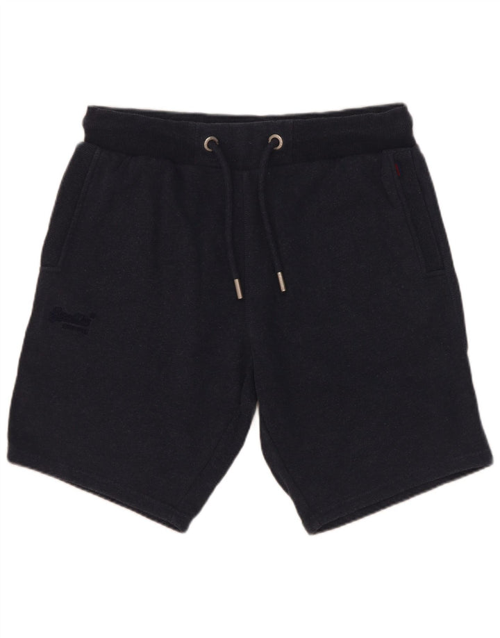 Pantaloncini sportivi da uomo Superdry grandi in cotone blu navy