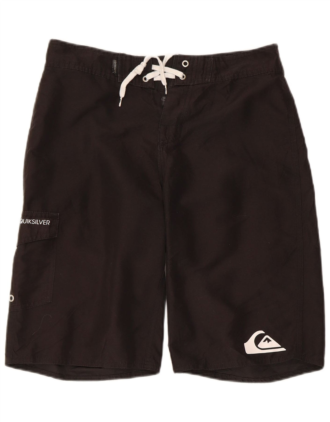 Pantaloncini da bagno grafici da uomo Quiksilver piccoli in poliestere nero