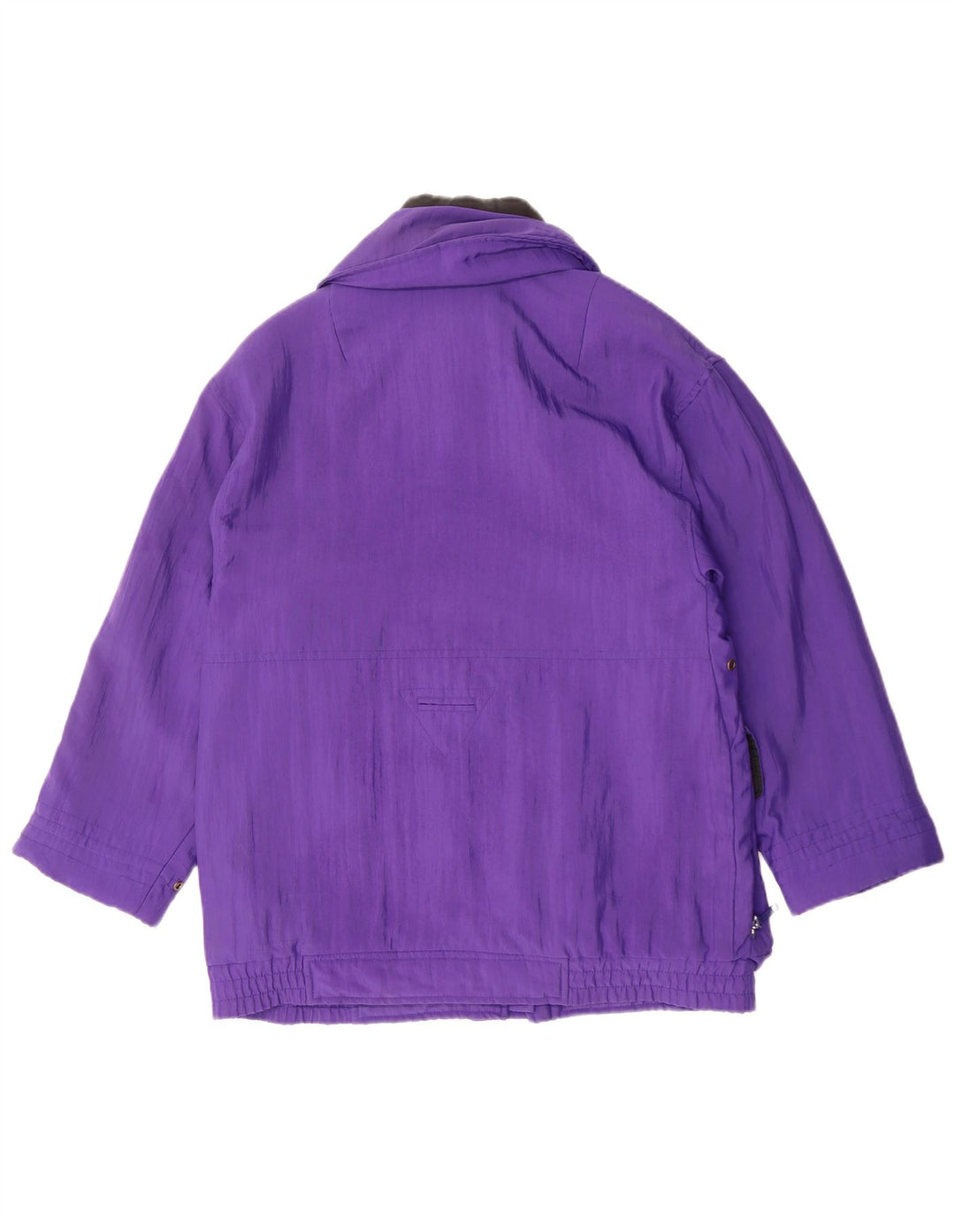 Giacca da sci oversize da donna vintage UK 8 Small Purple Polyamide Retro