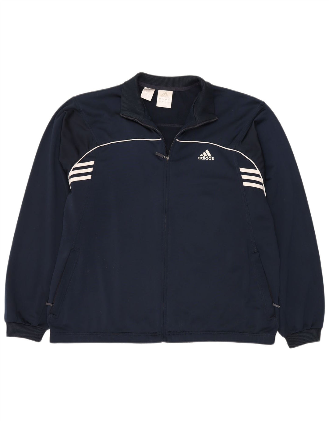 Giacca da tuta da uomo ADIDAS UK 44/46 Large in poliestere blu navy