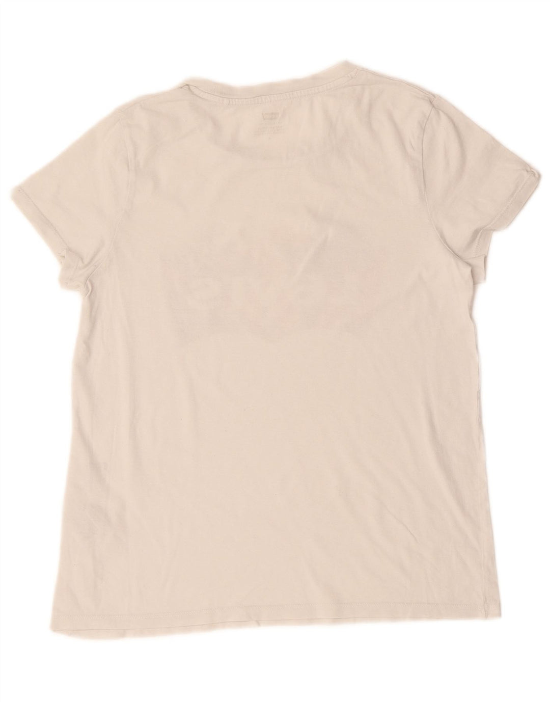 T-shirt grafica da donna Levi's Top UK 12 cotone bianco medio