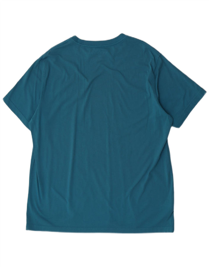 T-shirt da uomo Eddie Bauer Top XL in cotone blu