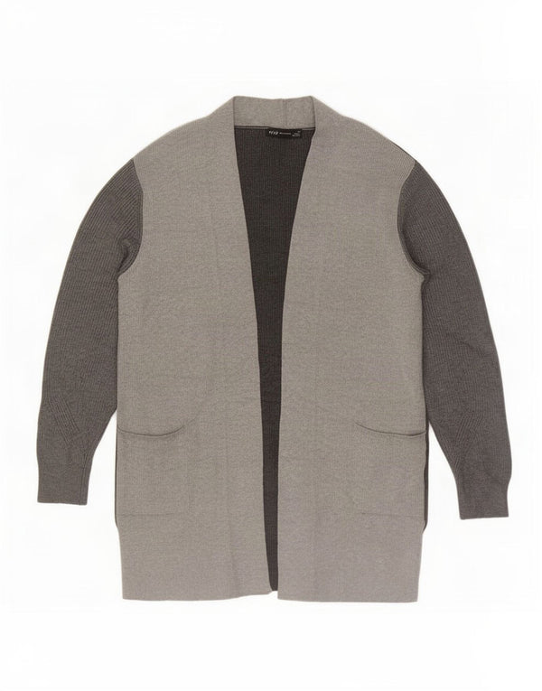 Marks & Spencer Womens Longline Cardigan Sweater UK 14 Large Grey