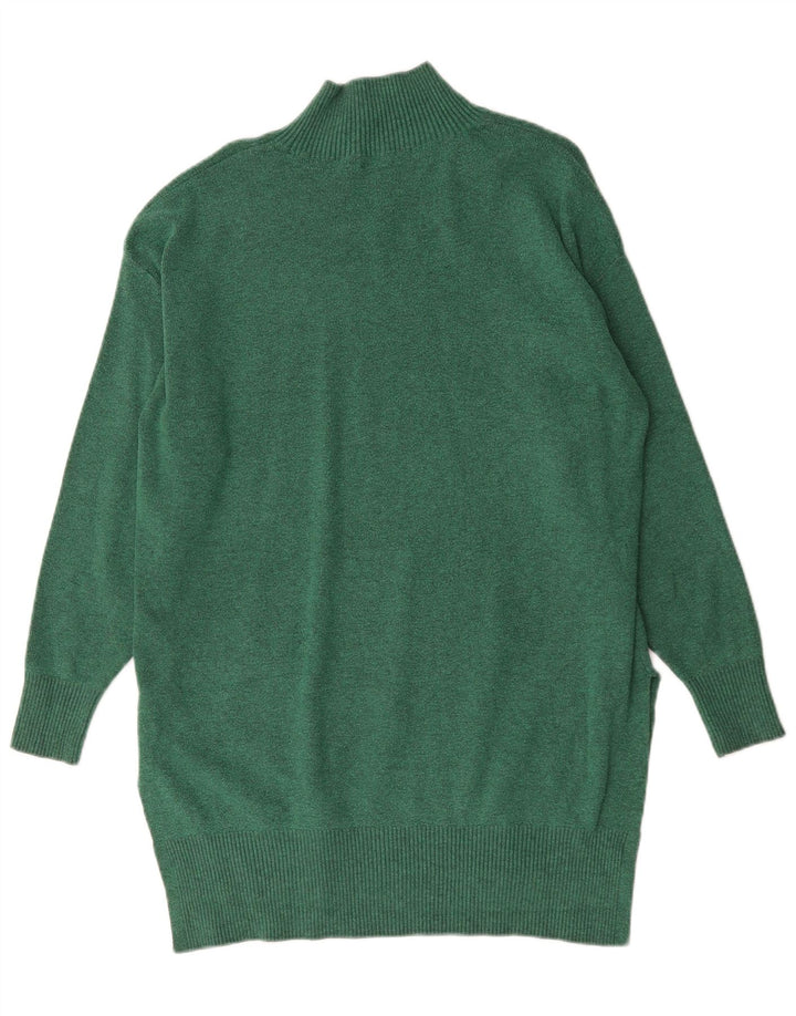 Abito maglione oversize da donna Marks & Spencer UK 16 grande viscosa verde