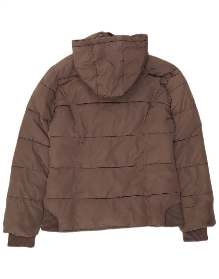 Giacca imbottita con cappuccio da donna Carrera UK 14 grande marrone