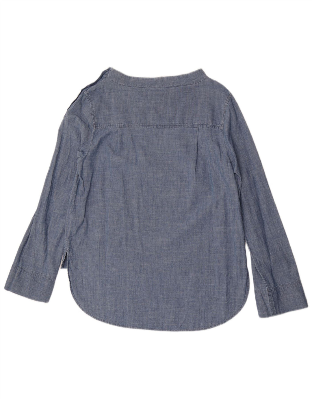 J. Crew Camicetta a maniche lunghe da donna Top US 6 Cotone blu medio